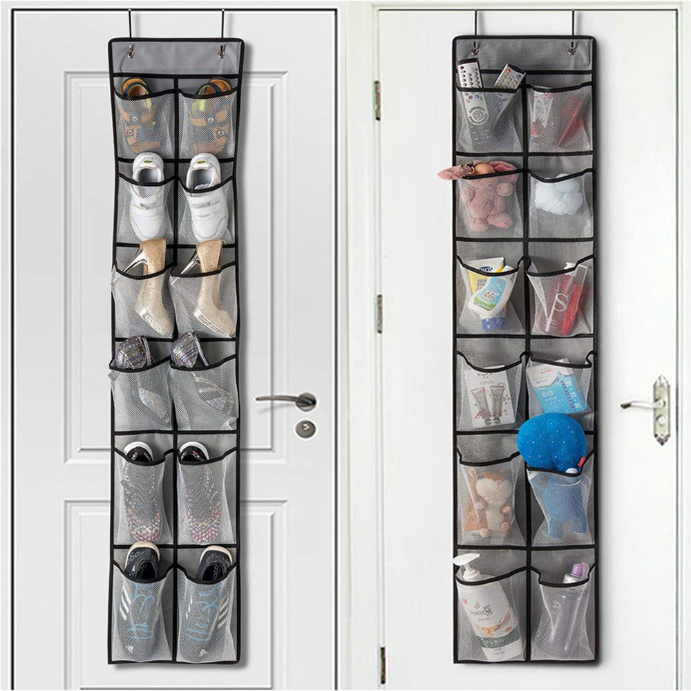 12-40 Pocket Hanging Shoe Organizer for Closet – Over the Door Shoe Rack Storage, Shoe Hanger & Shoe Holder for Closet Organization
