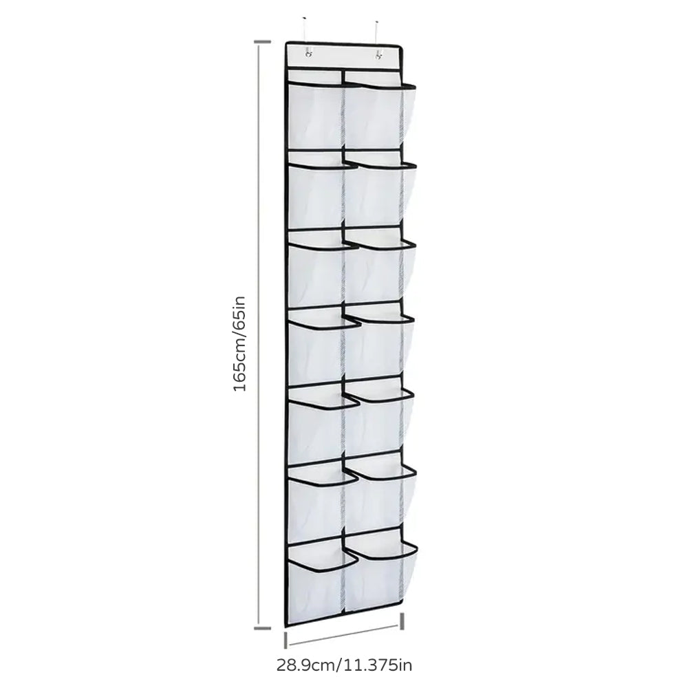 12-40 Pocket Hanging Shoe Organizer for Closet – Over the Door Shoe Rack Storage, Shoe Hanger & Shoe Holder for Closet Organization