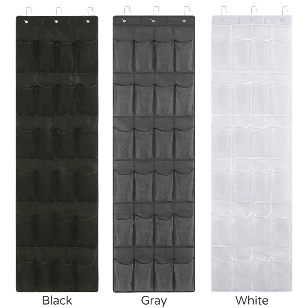 12-40 Pocket Hanging Shoe Organizer for Closet – Over the Door Shoe Rack Storage, Shoe Hanger & Shoe Holder for Closet Organization