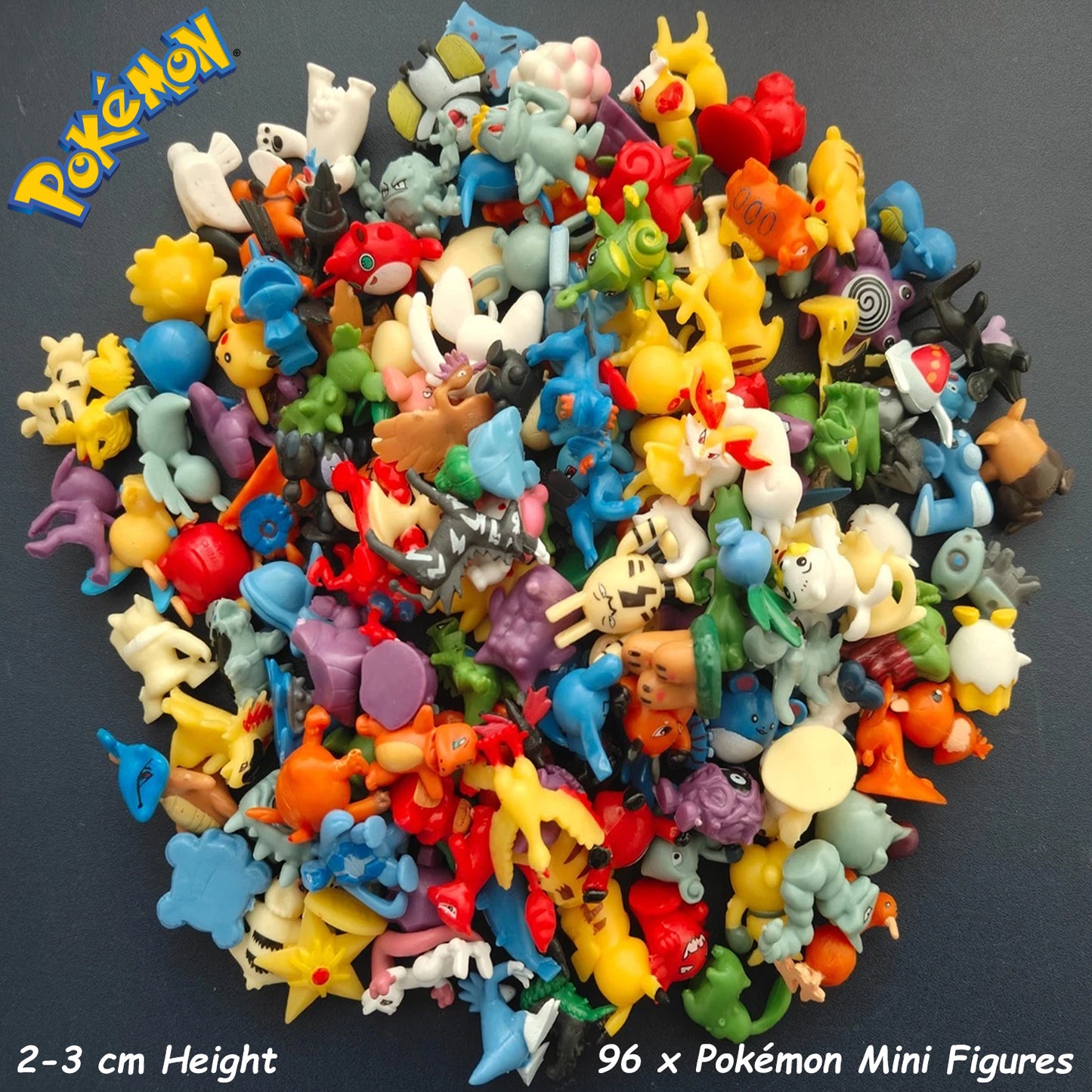 Pokémon Pichu Mini Figures Set – Pichu Evolution Collectible Anime Action Figures, Pokemon Toys for Kids & Party Favors