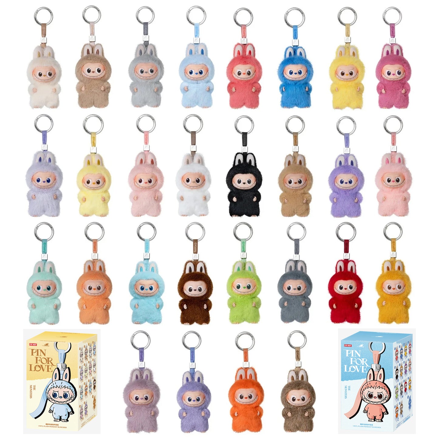 POP MART Labubu The Monsters Pin for Love Series Vinyl Plush Pendant Blind Box – Real Labubu Collectible Figure
