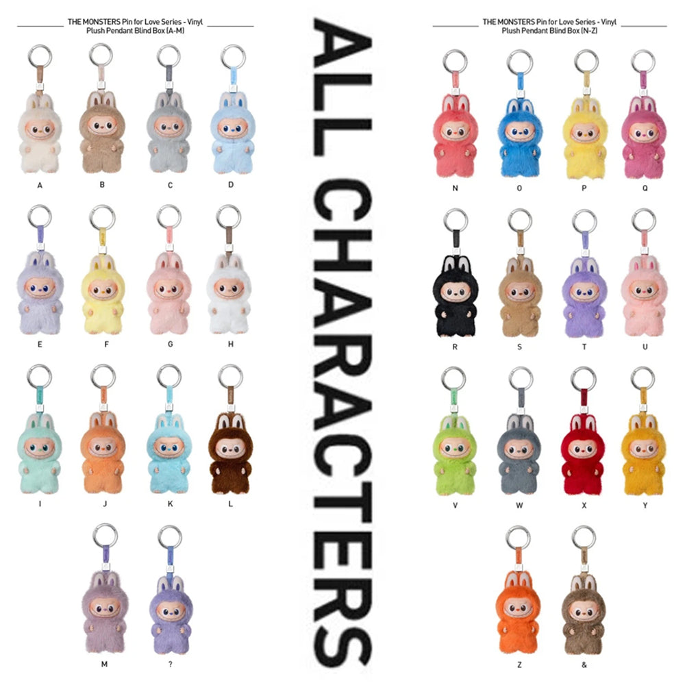 POP MART Labubu The Monsters Pin for Love Series Vinyl Plush Pendant Blind Box – Real Labubu Collectible Figure